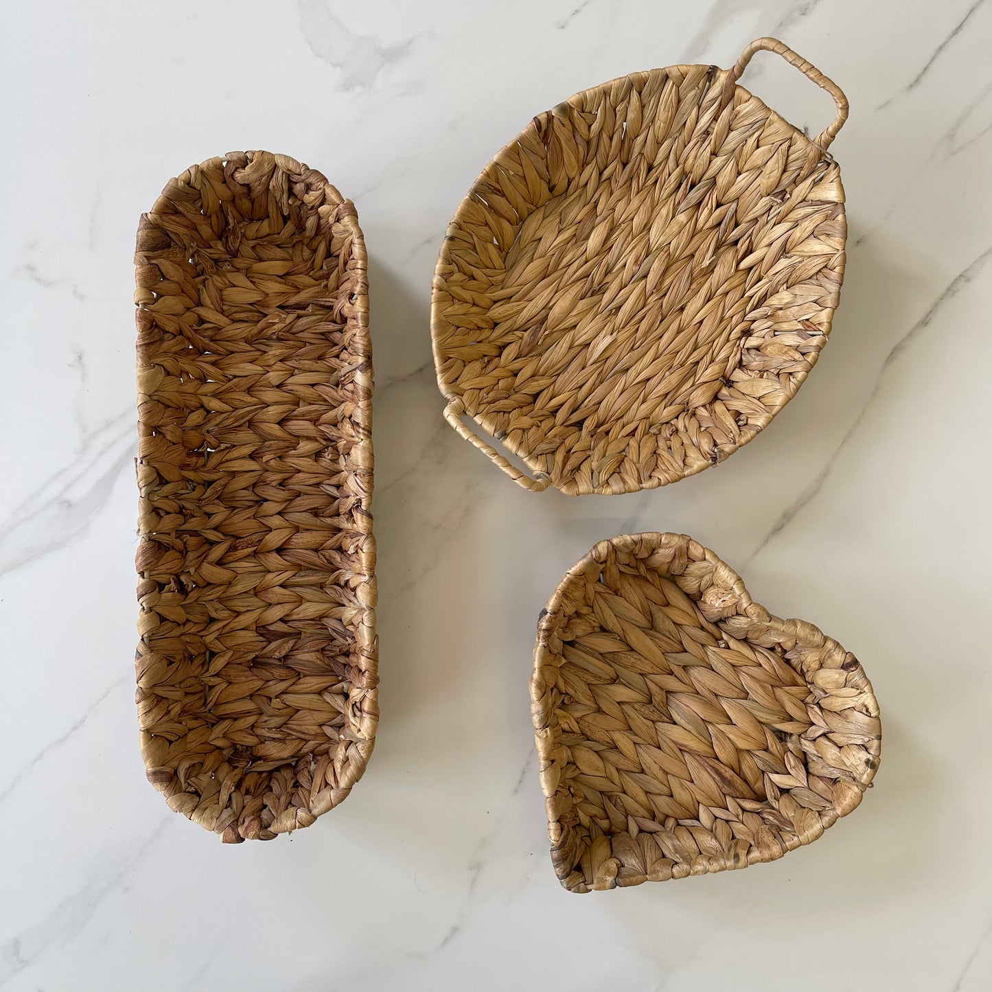 Long Natural Fiber Mini Basket