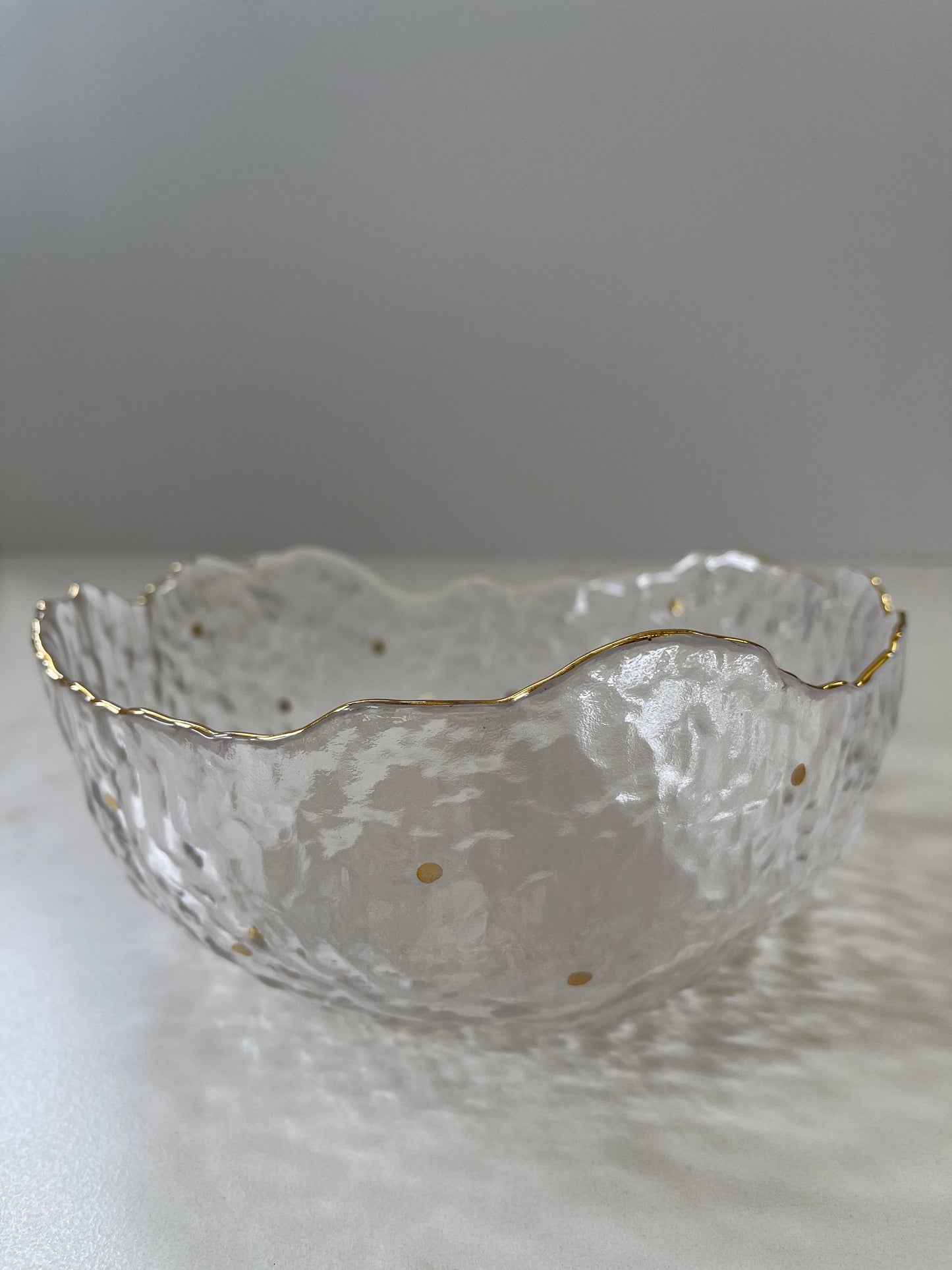 Golden Glass Bowl