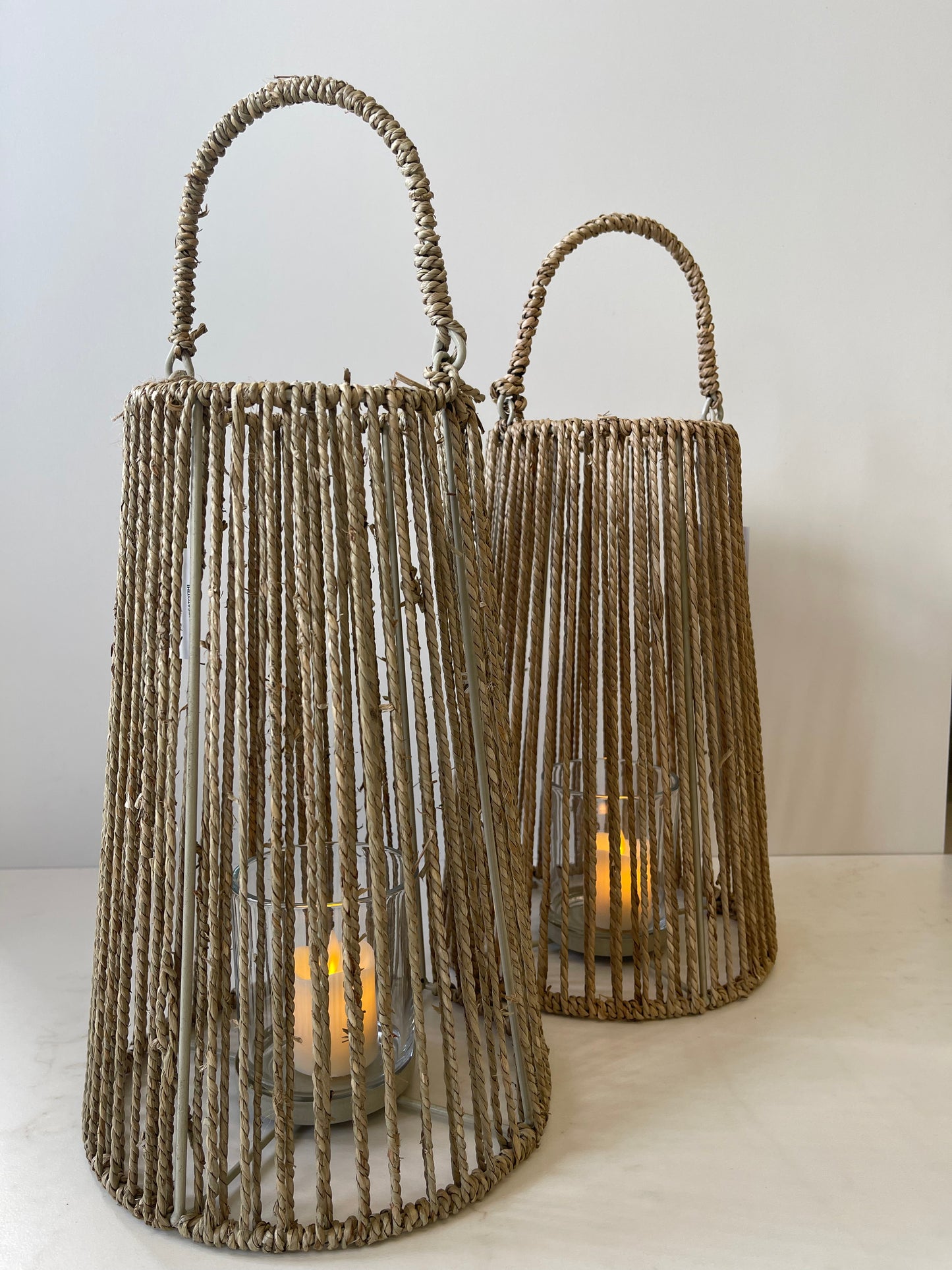 Natural Fiber Lantern