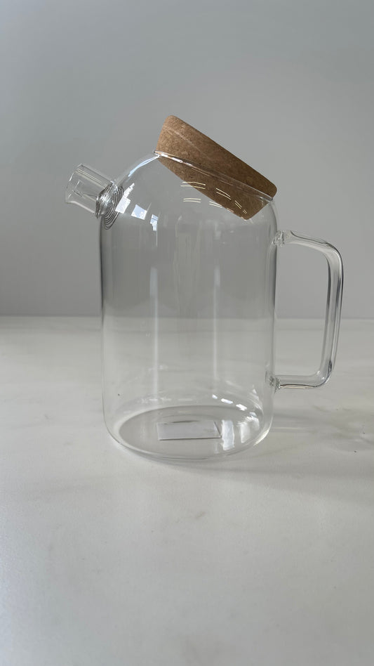 Glass Jar 800ml Cork Lid