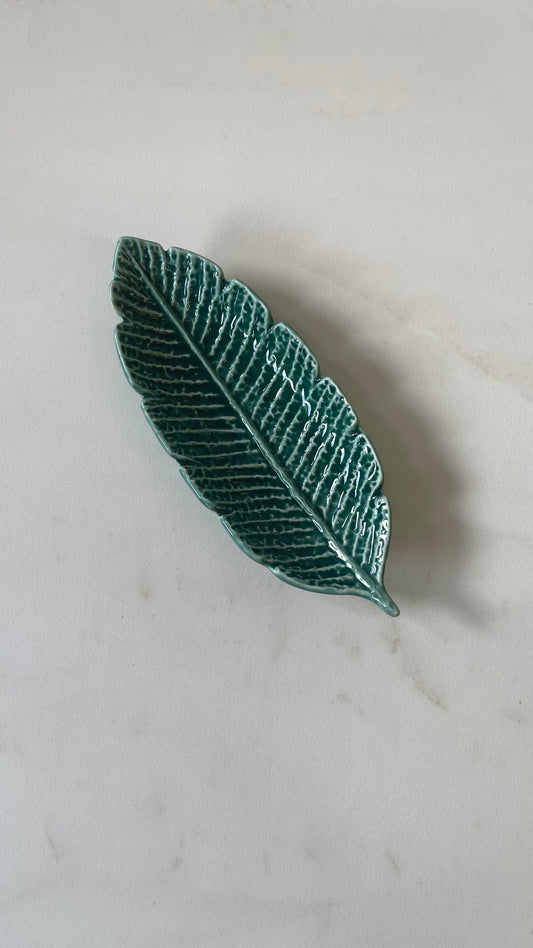 Miniature Green Decorative Leaf