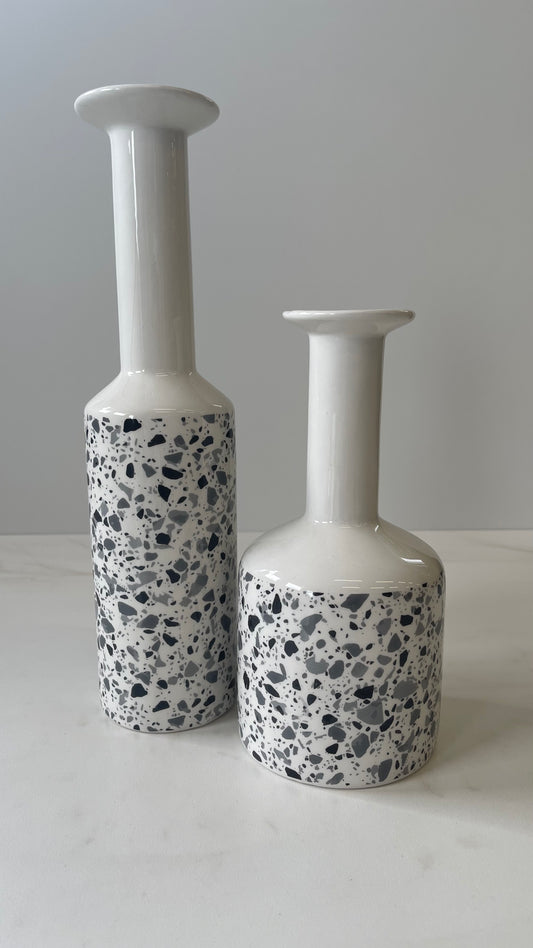 Ceramic Tumbler Black Spots Large