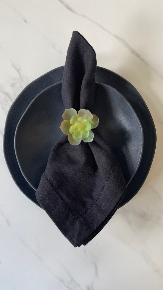 4pcs Plastic Plant Napkin Ring