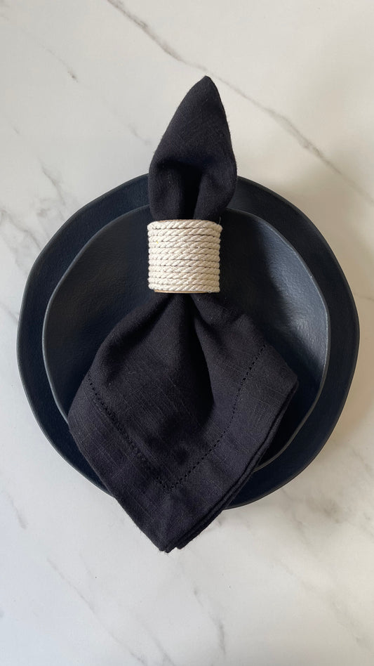 4pcs Natural Fiber Napkin Ring