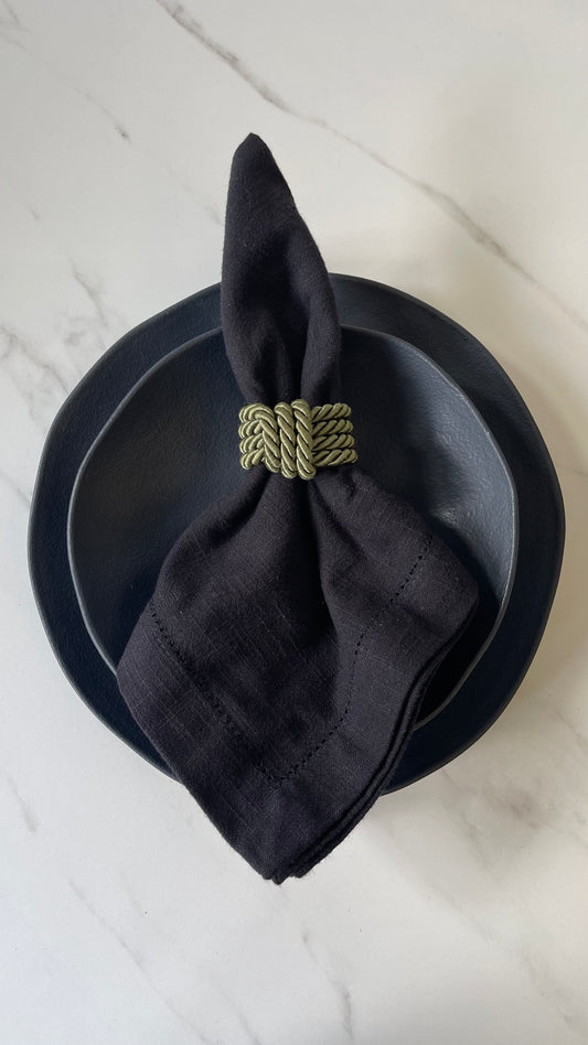 4pcs Trance Olive Napkin Ring