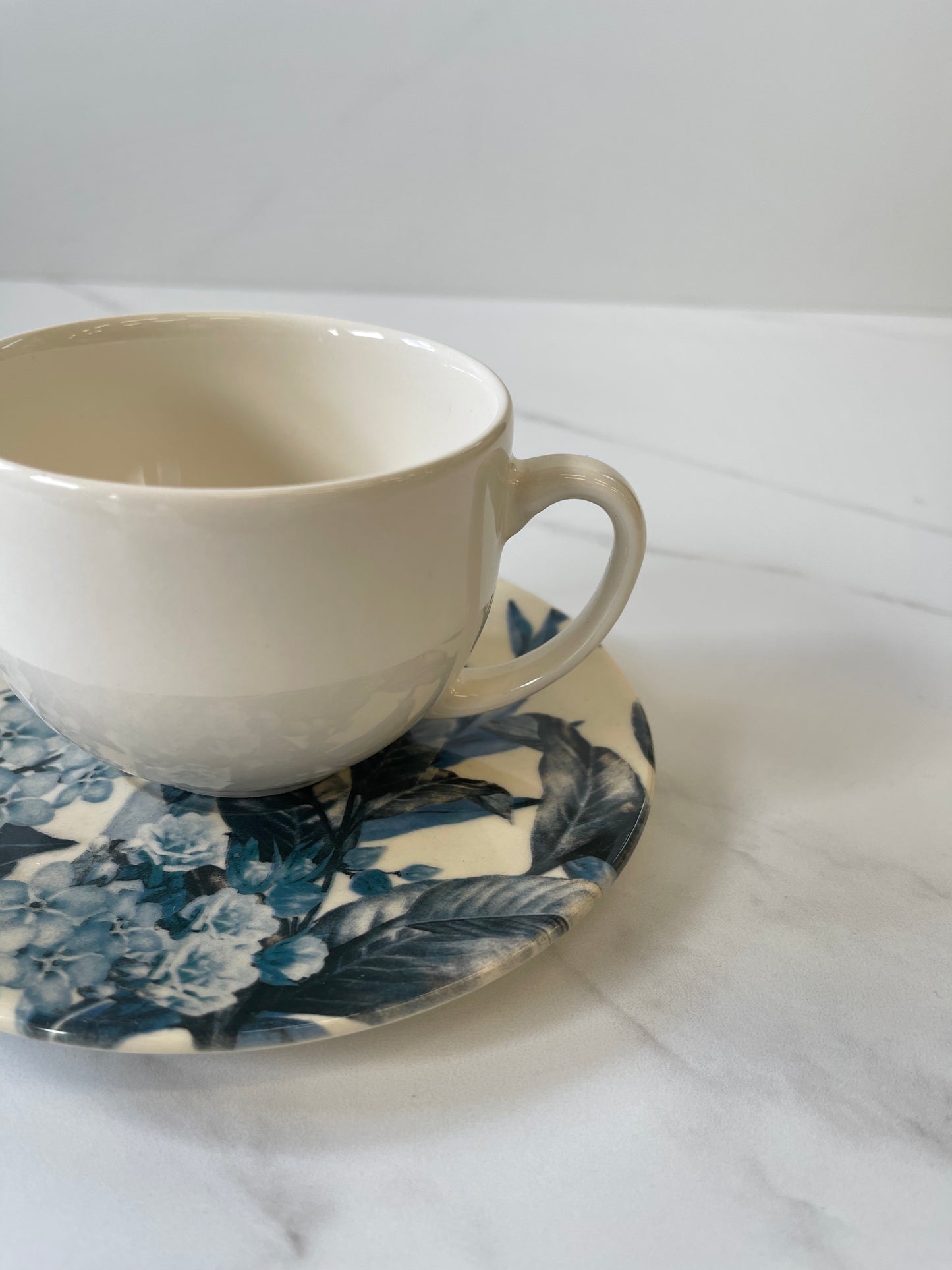 4pcs Coffee Cup Set (Blue Garden)