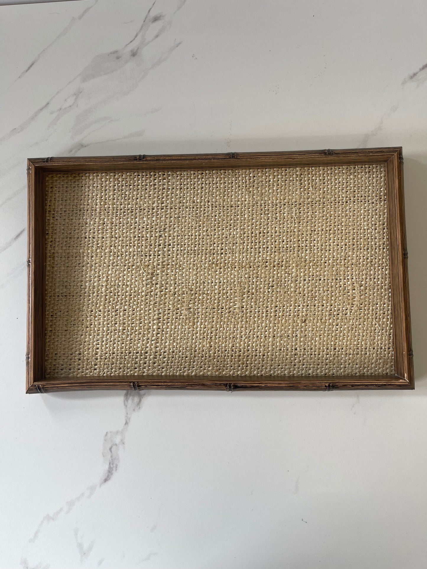 Bamboo Sisal Wooden Tray