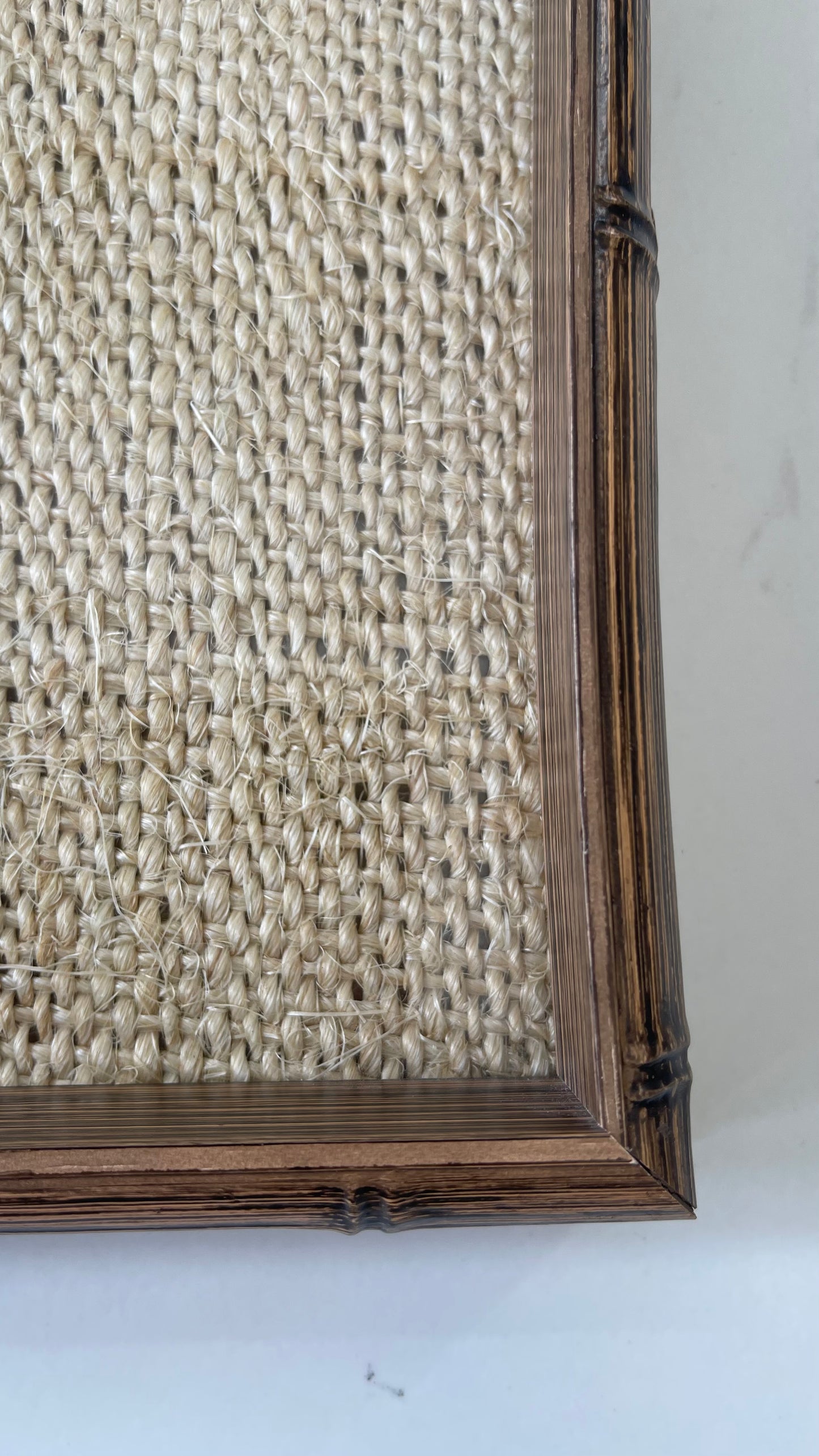 Bamboo Sisal Wooden Tray