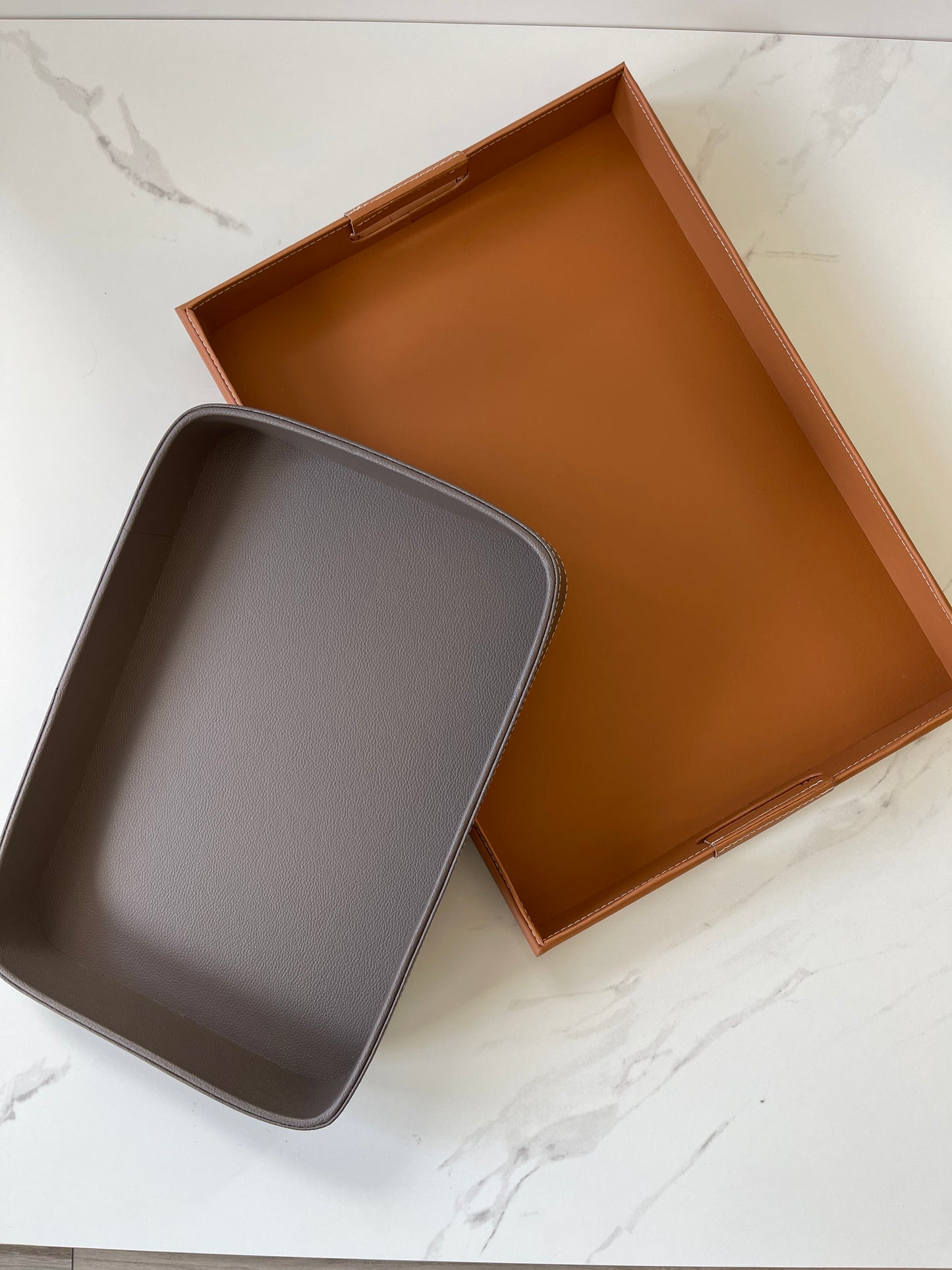 Light Brown Leather Tray