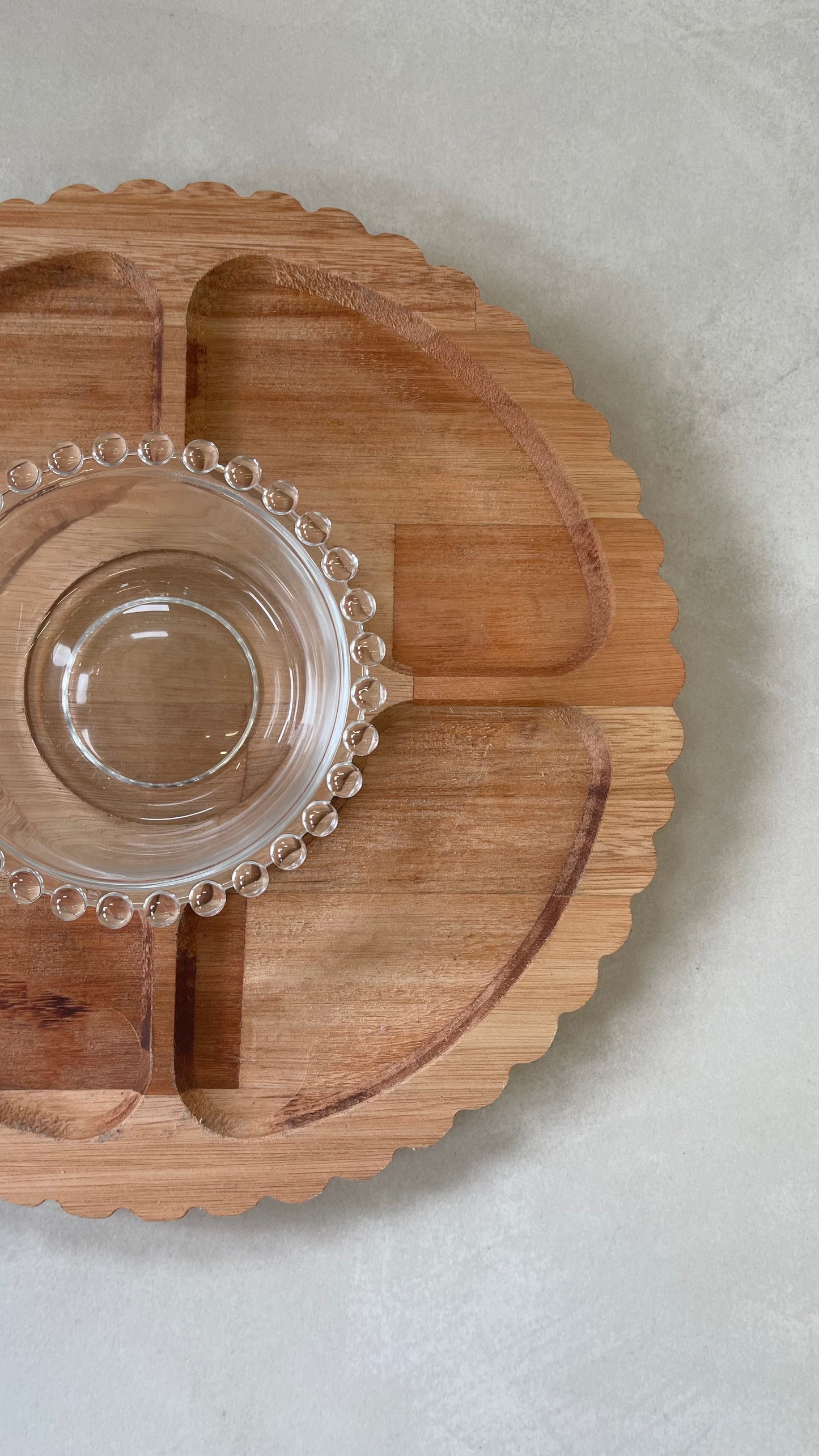 Wooden Tray w/ Bowl