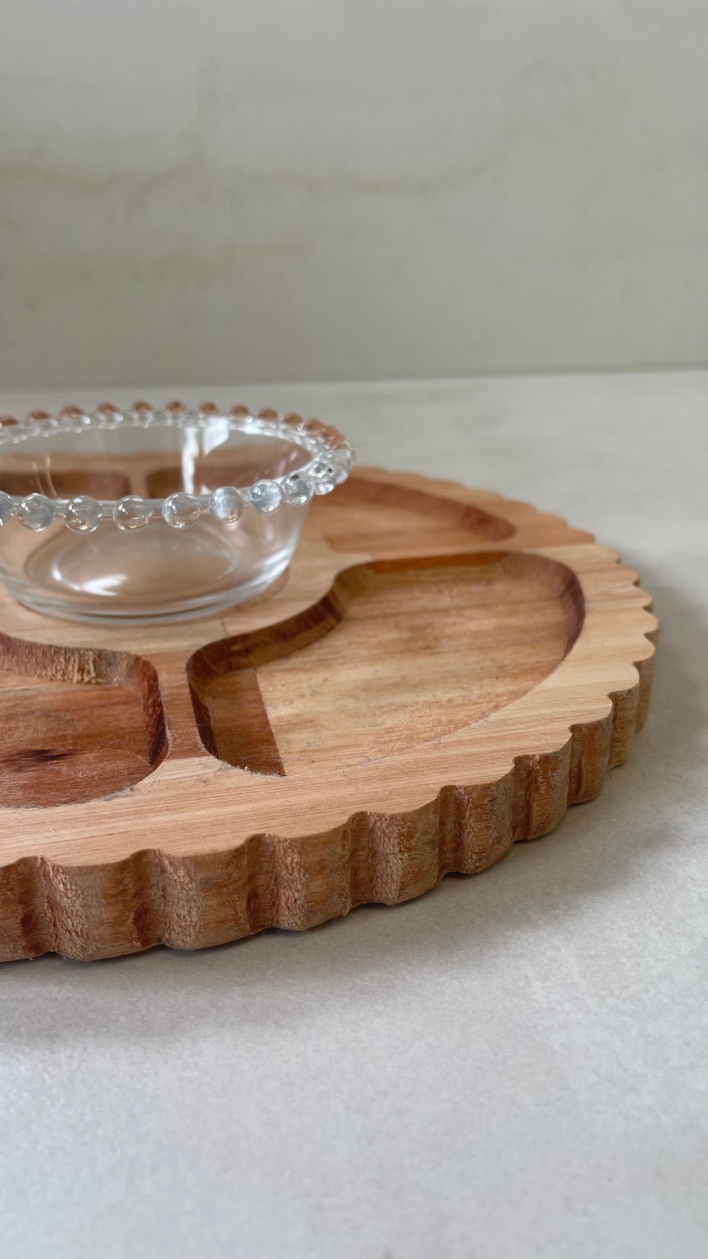 Wooden Tray w/ Bowl