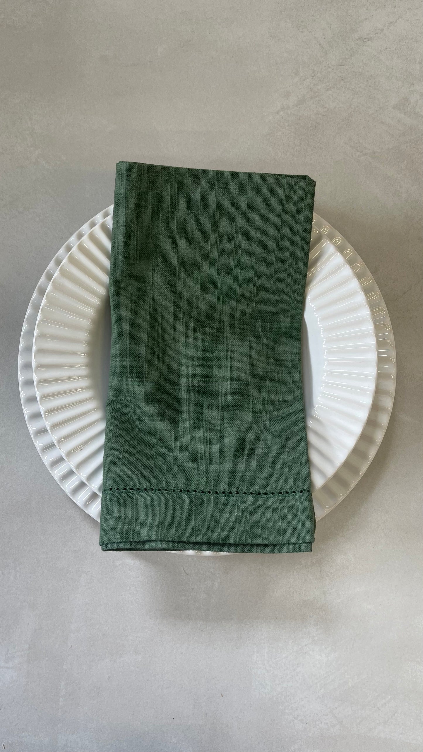 Olive Green Fabric Napkin 6pcs 50cm X 50cm