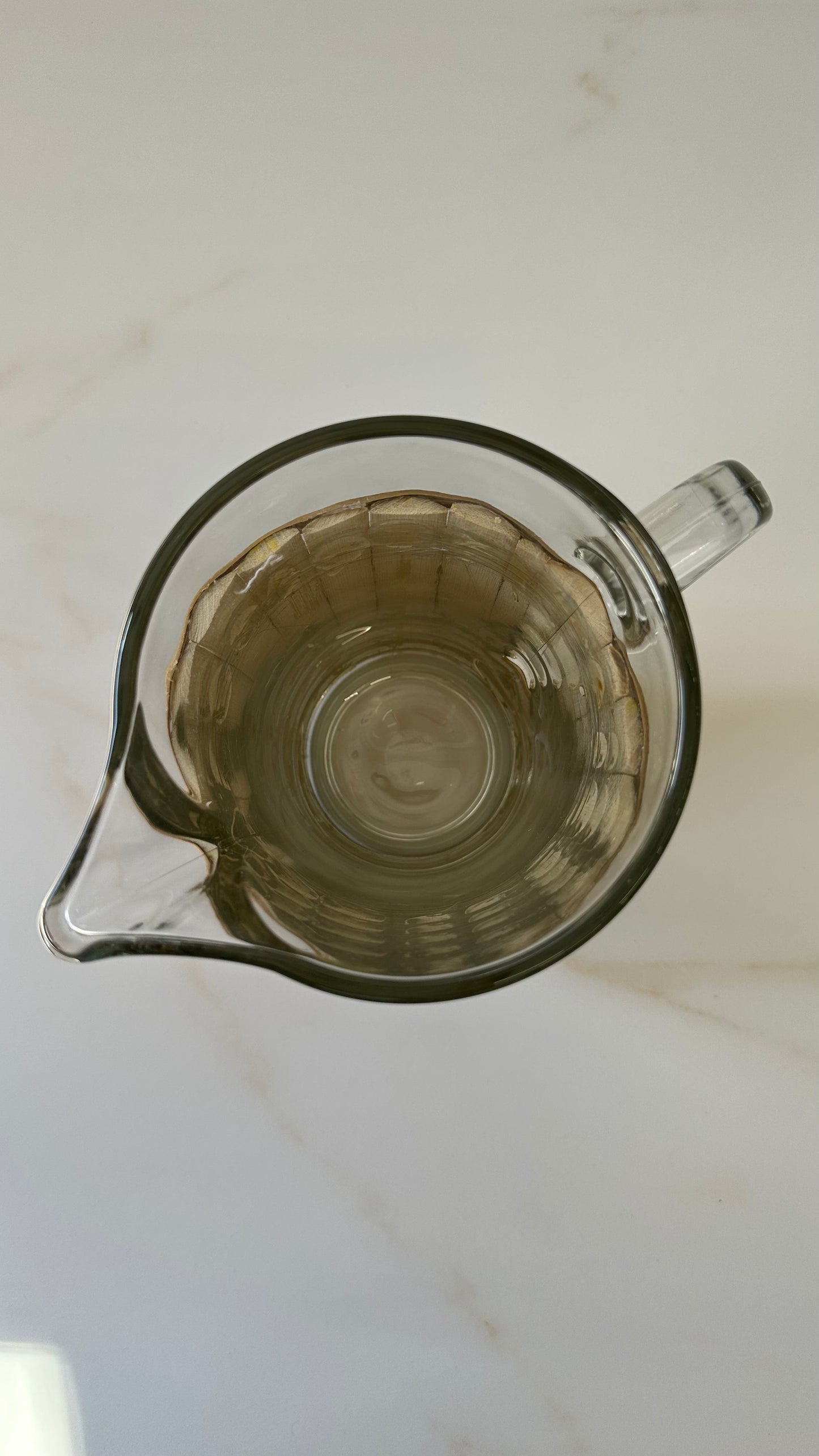 Glass Jug with Bamboo