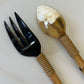 2pcs Bamboo Spatulas