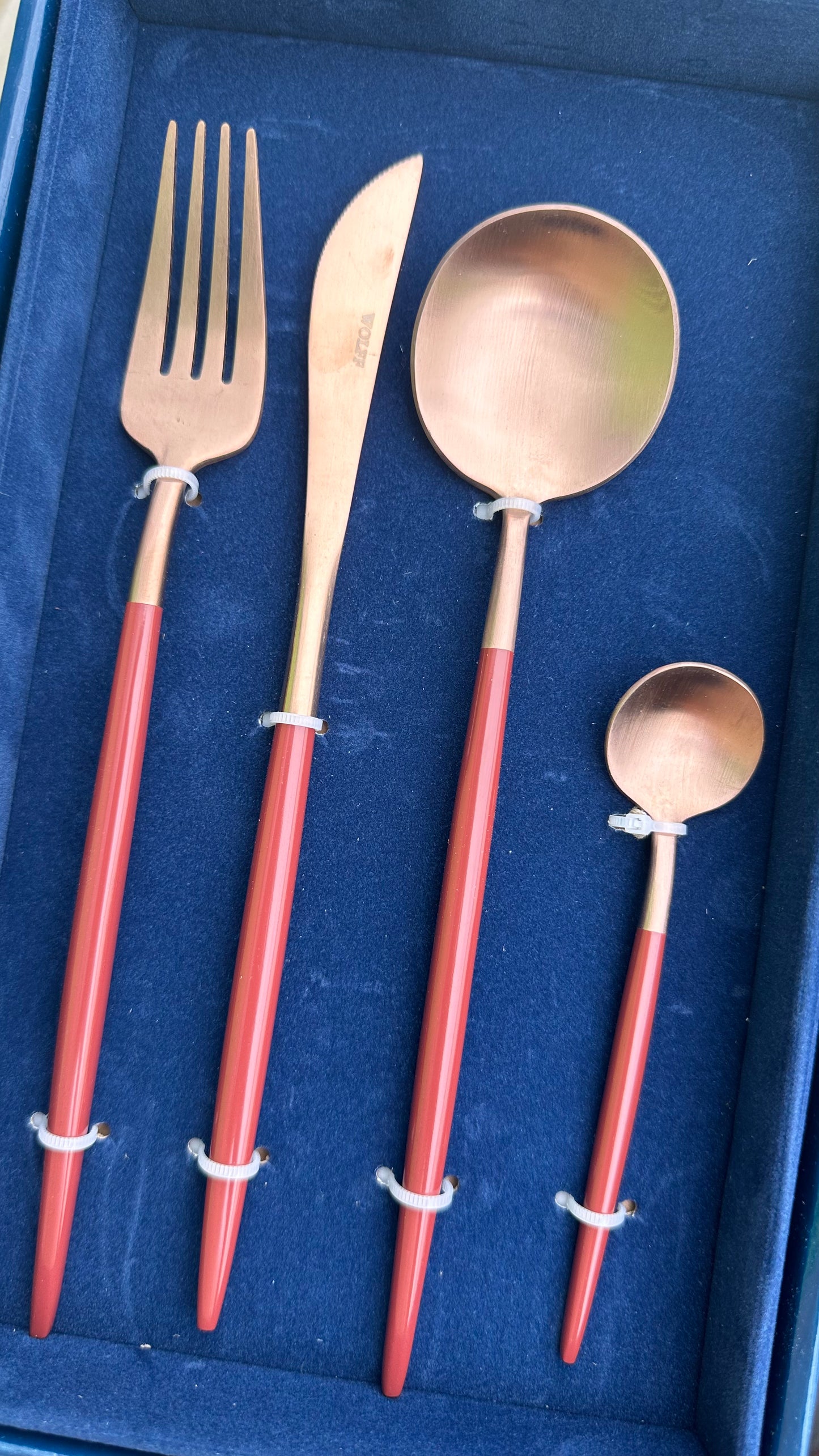 Cutlery 24pcs Wolf Rose And Terracotta