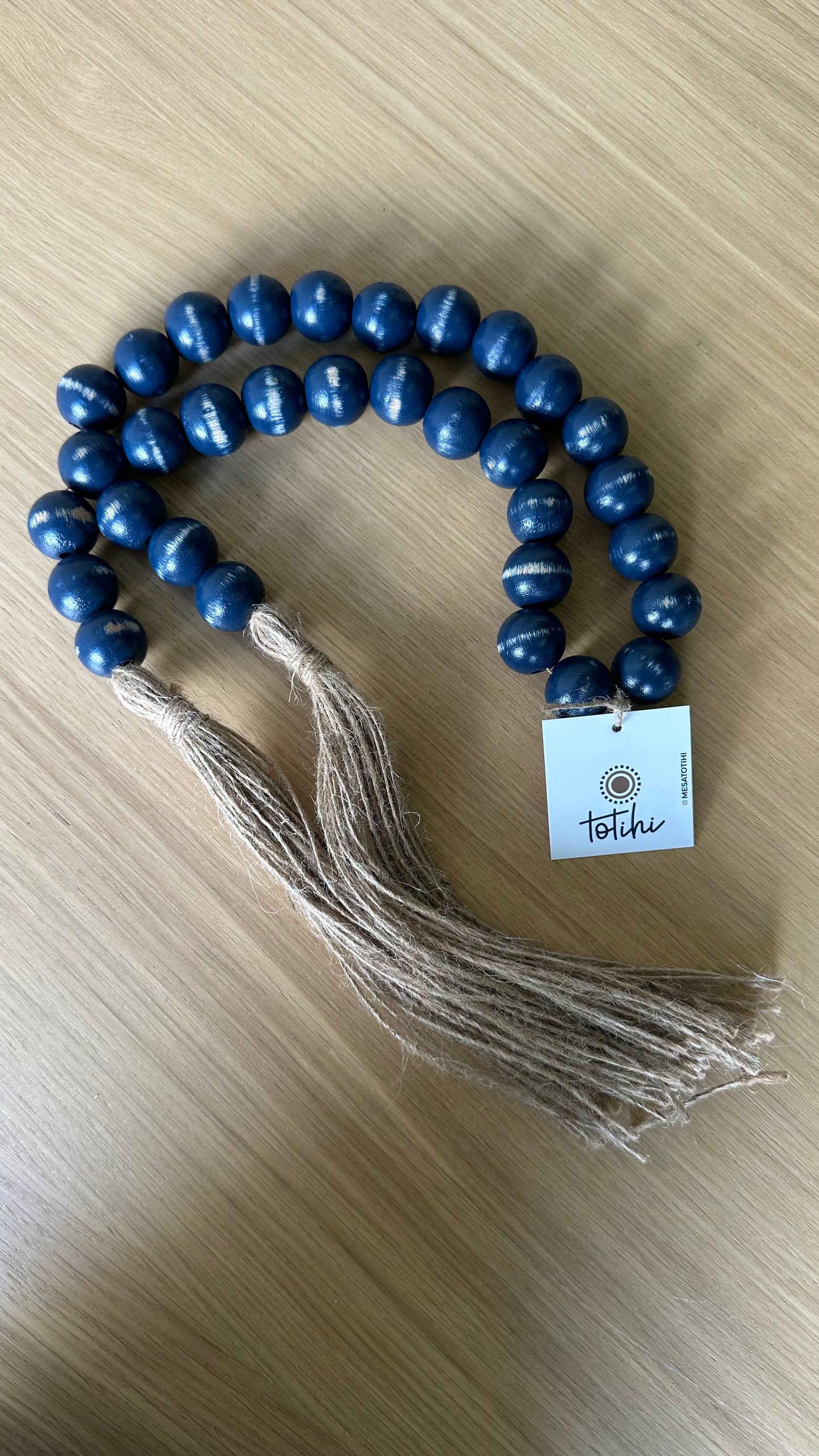 Blue Rosary Decor