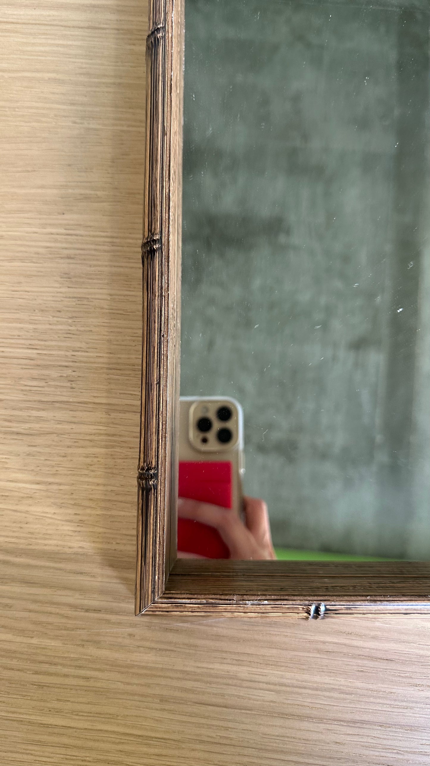 Mirrored Bamboo Serving Tray