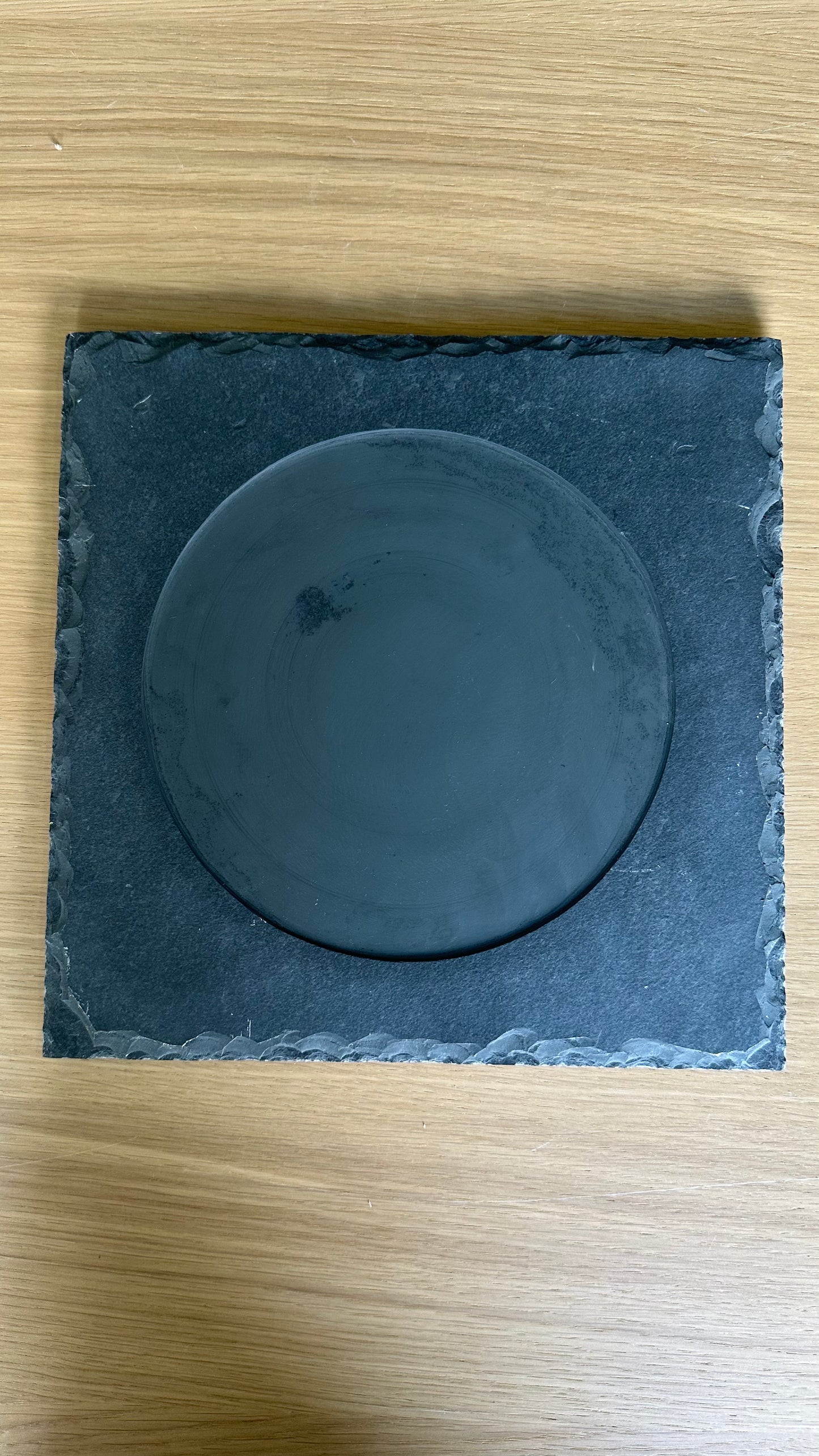 Square Plate with Ardosia Rim