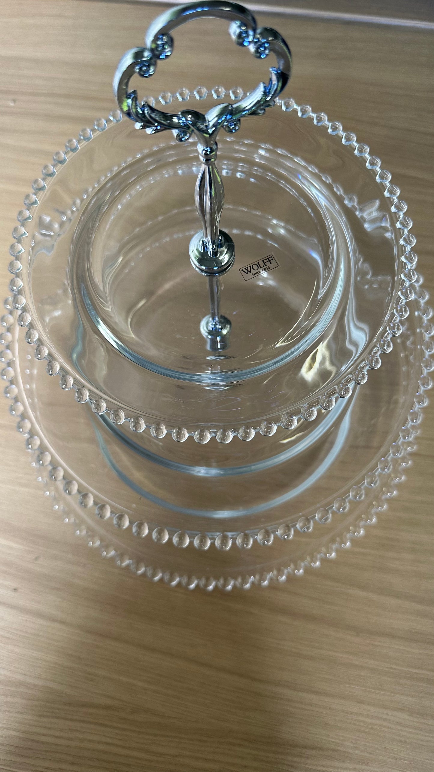 Transparent Plate Balls Tower Of 3