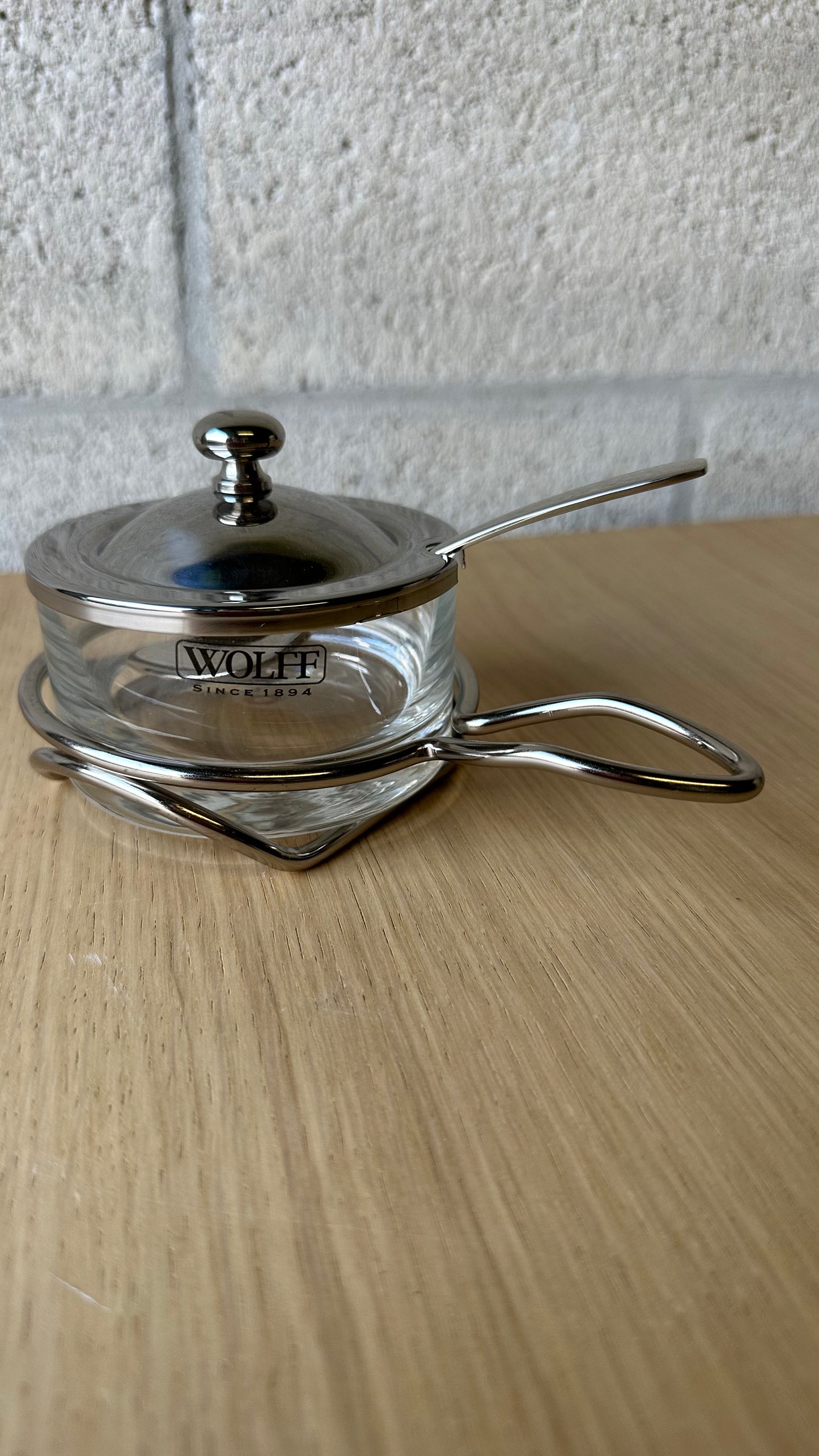 Stainless Steel Cheese Dish With Lid And Spoon