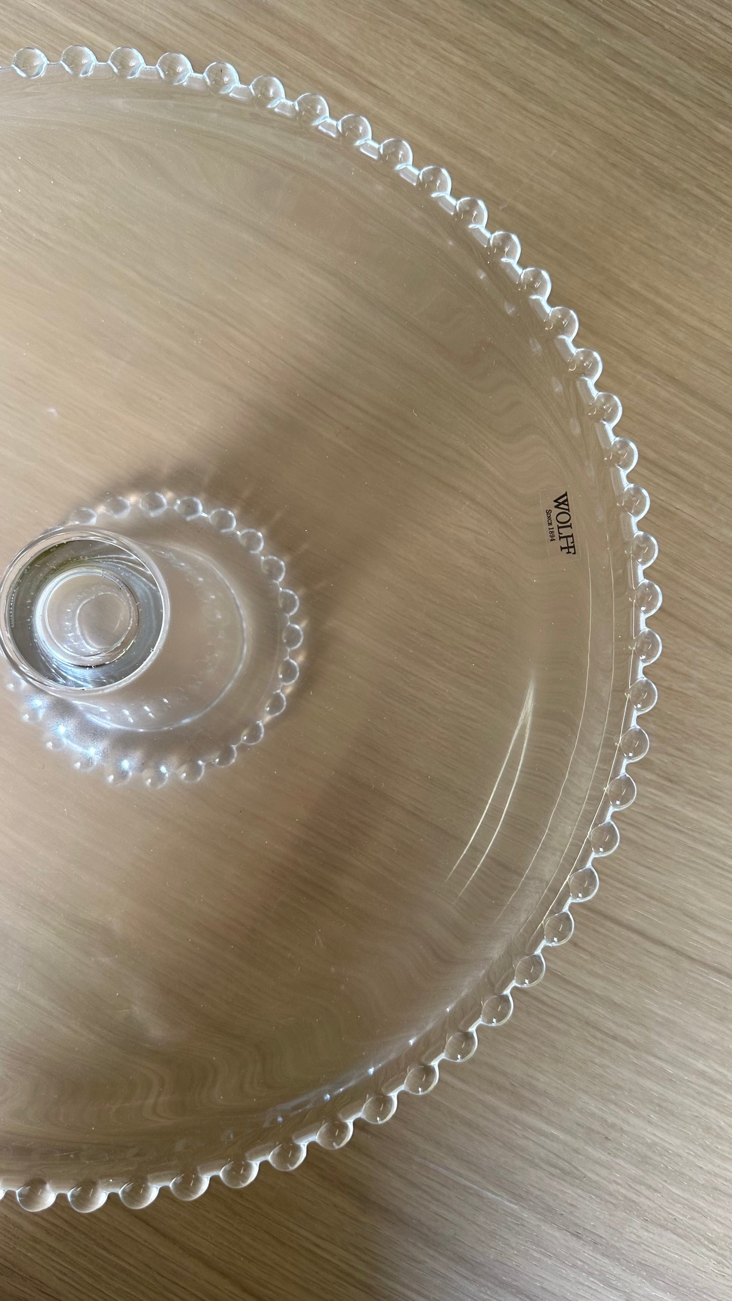 Transparent Ball Cake Plate