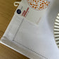 Placemat 6pcs White Fabric with Silver Stitching