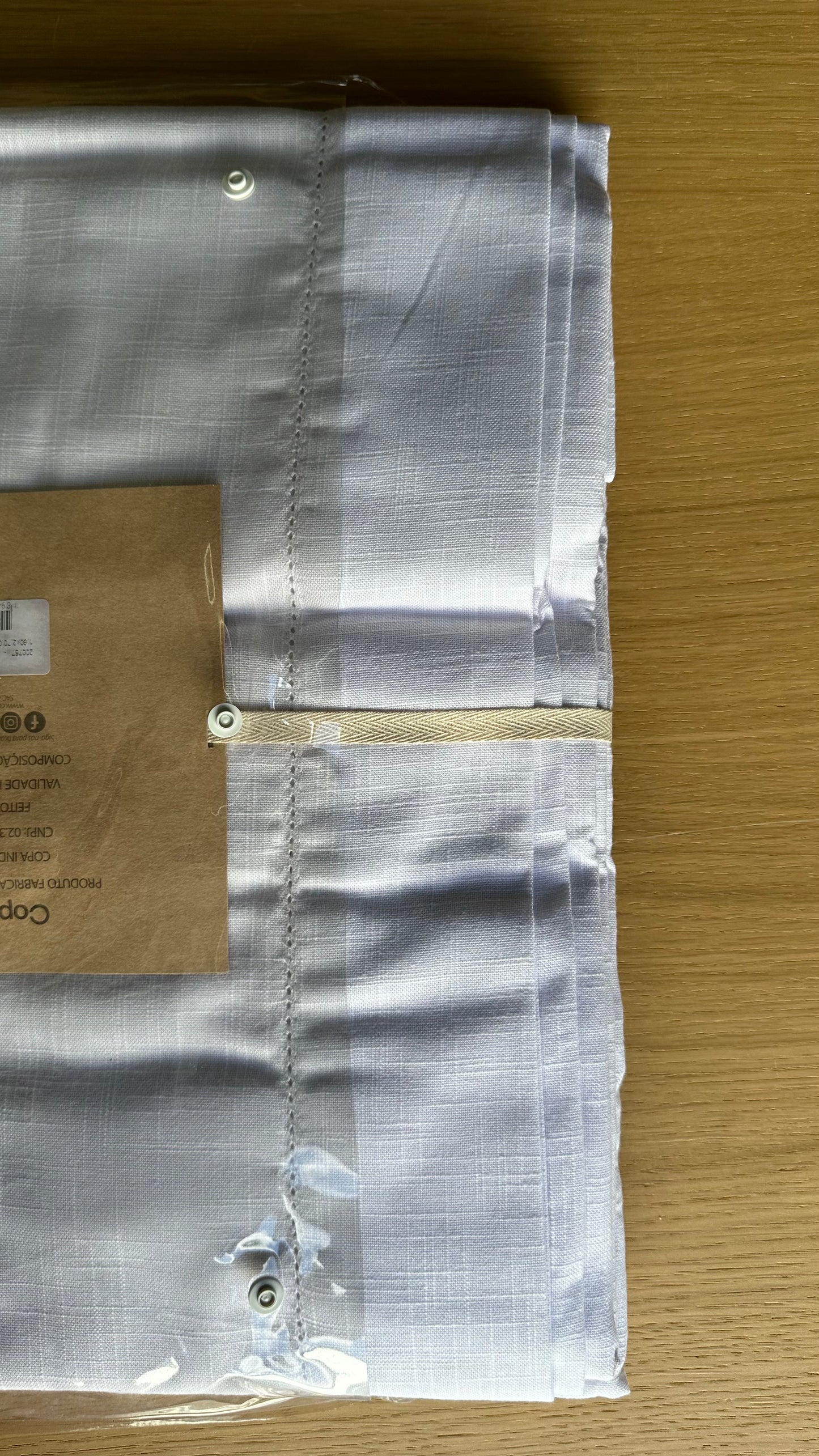 White Cotton Tablecloth 8 Places 1.60m X 2.70m