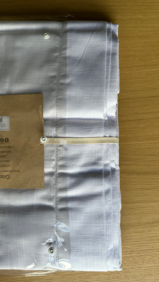 White Cotton Tablecloth 8 Places 1.60m X 2.70m