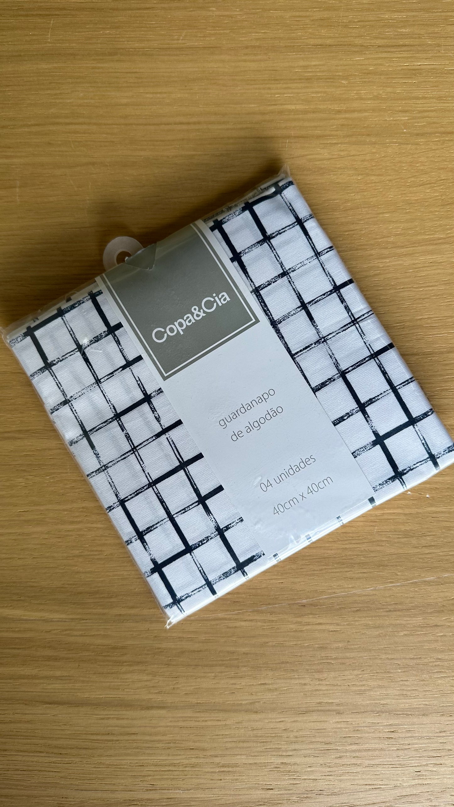 Mini Copa&Cia Napkin 4pcs Blue White Grid