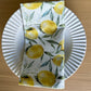 Lemon Fabric Napkin Set 6pcs 45cm X 45cm