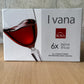 Set 6pcs Ecological Crystal Wine Glasses Ivana Rona