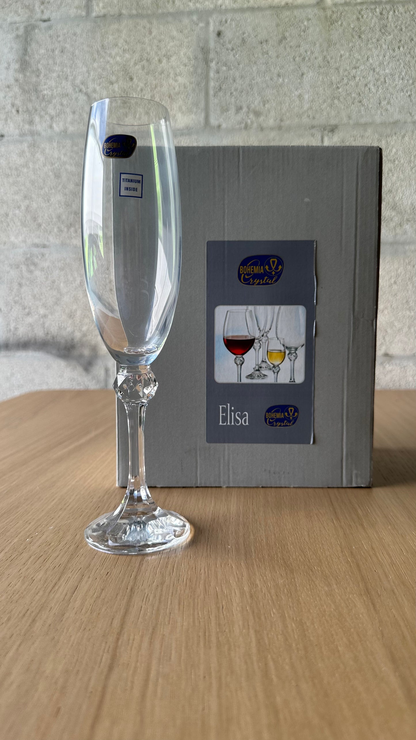 Elisa Champagne Ecological Glass Set 6pcs